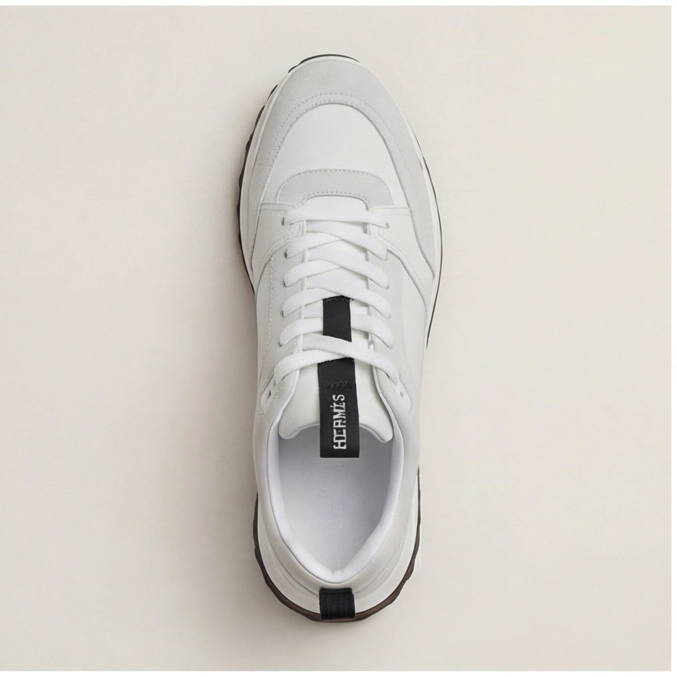 Hermès Velar Leather Sneakers – White