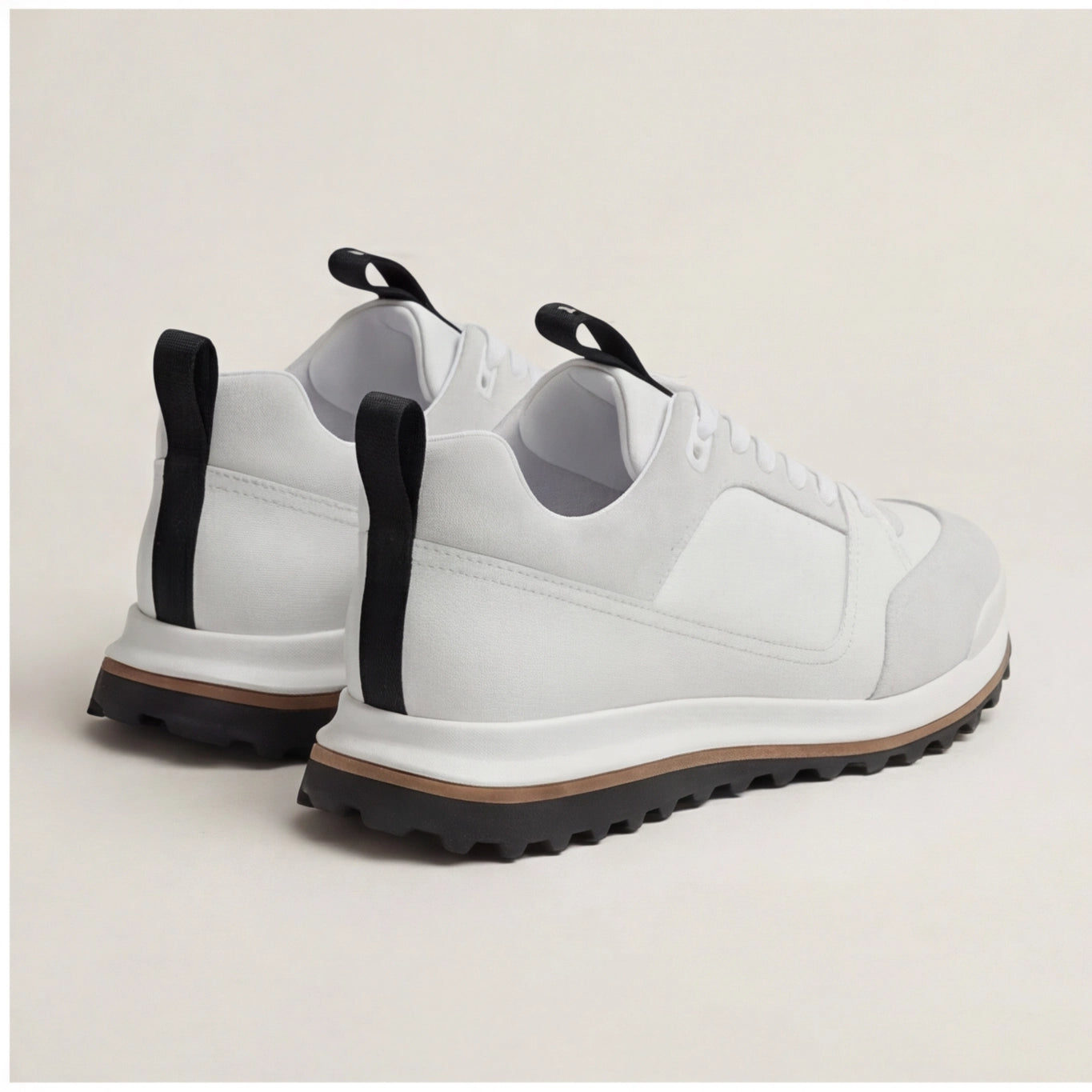 Hermès Velar Leather Sneakers – White
