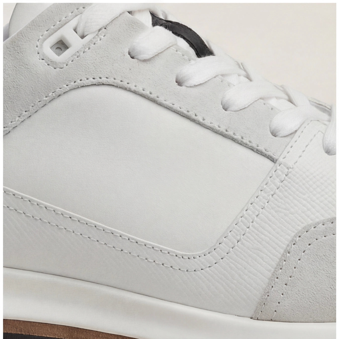 Hermès Velar Leather Sneakers – White