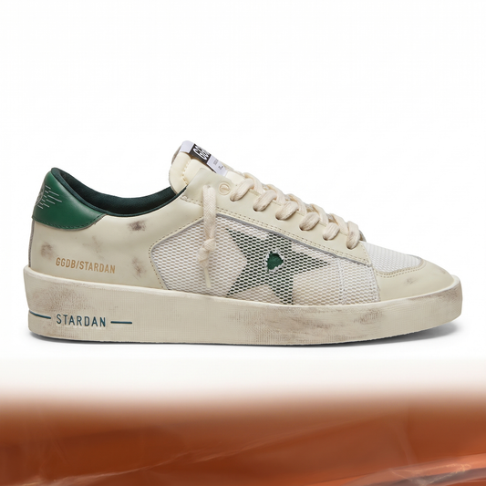 Golden Goose Stardana Mesh Vintage Cream Green
