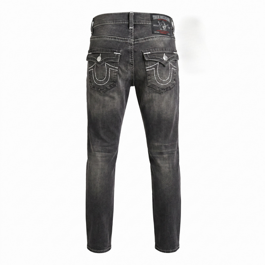 True Religion Washed Black Slim Fit Jeans