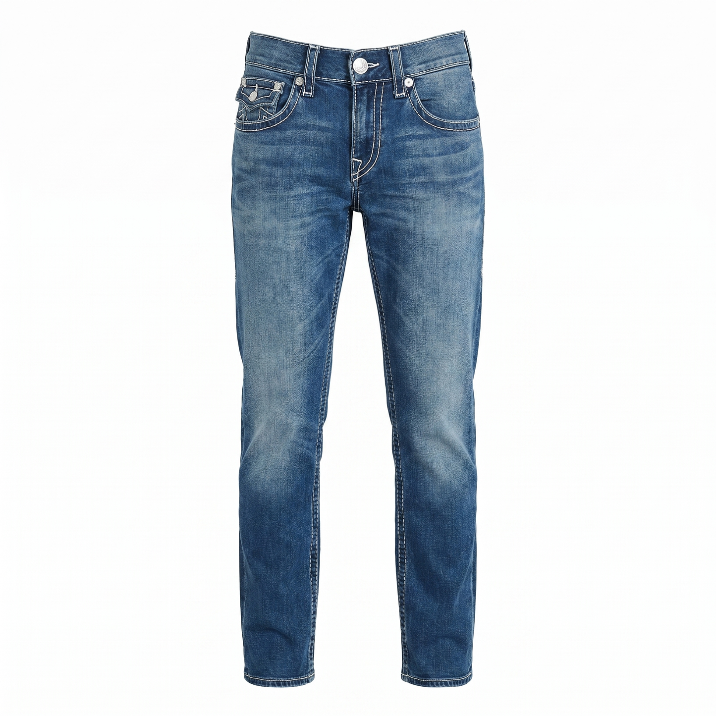 True Religion Light Blue Washed Slim Fit Jeans