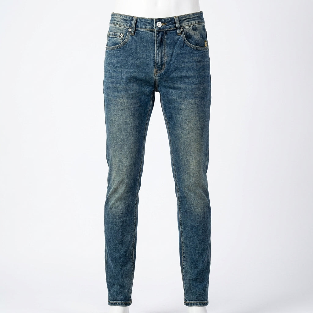 Christian Dior Heritage Embroidered-Pocket Jeans