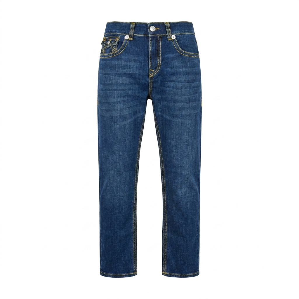 True Religion Signature Yellow Stitch Denim