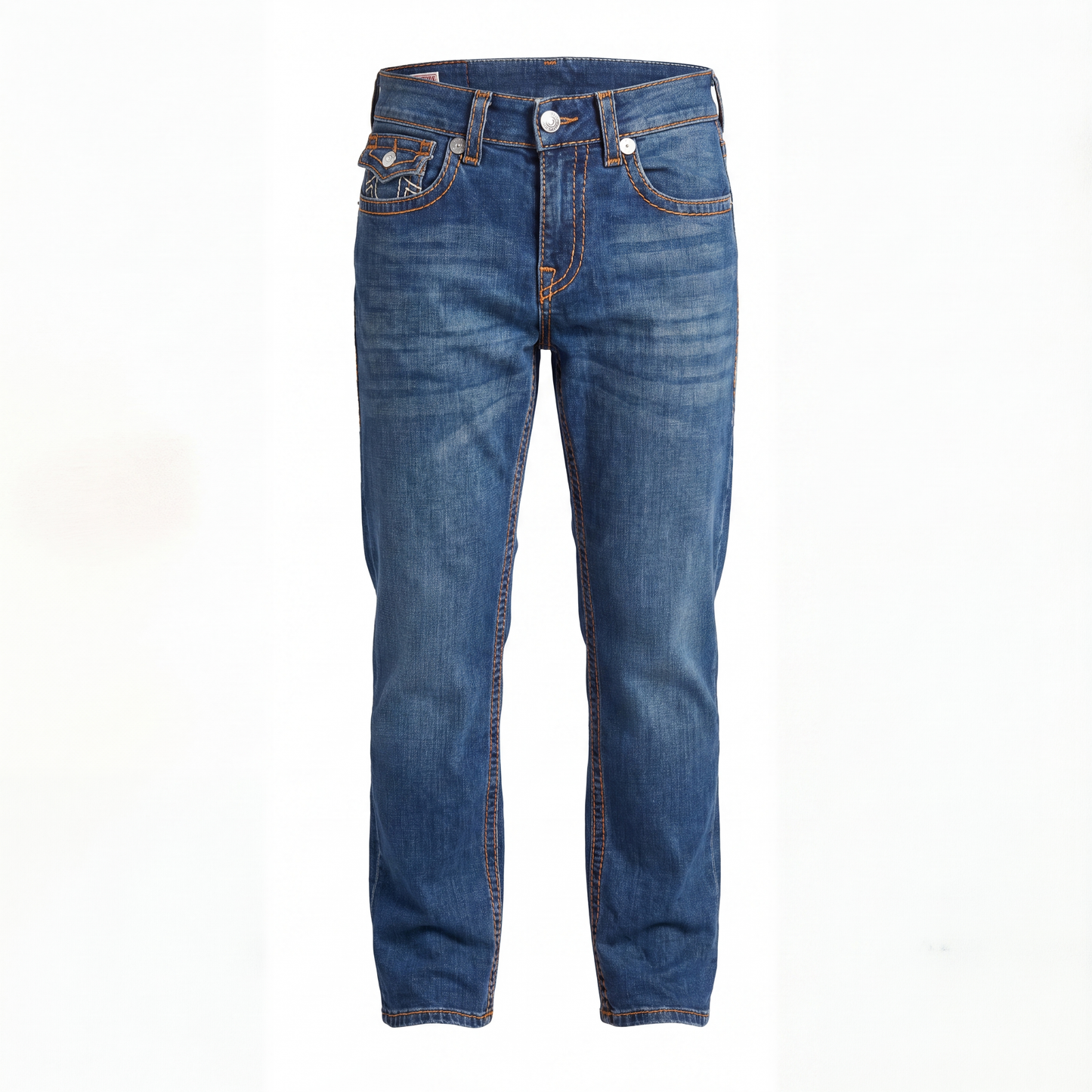 True Religion Orange Super T Denim