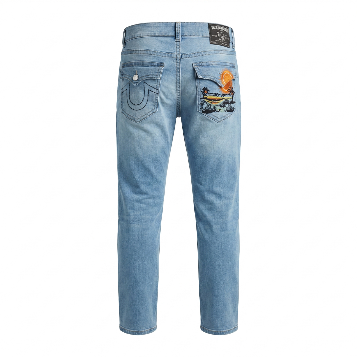 True Religion Sunset Embroidered Denim