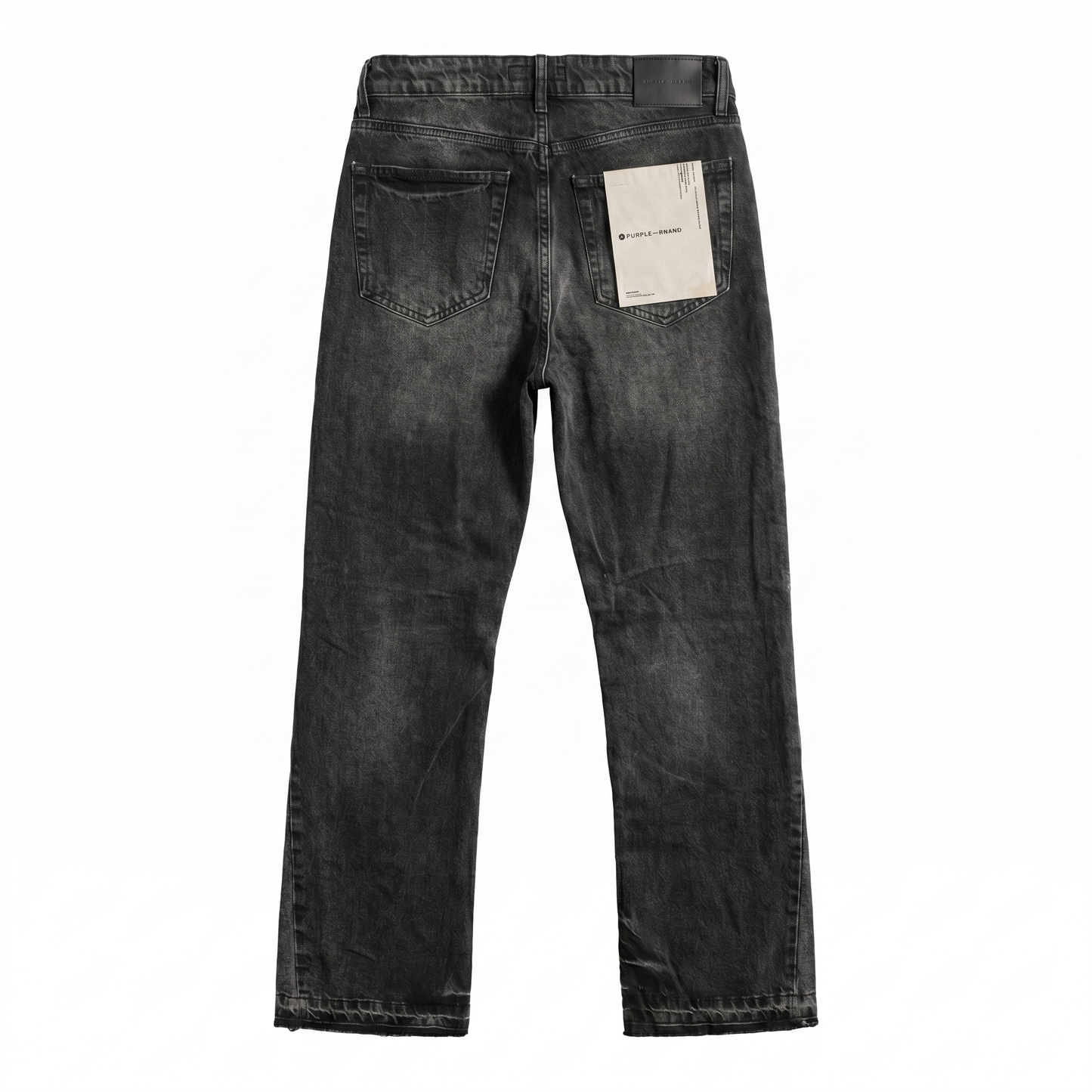 PURPLE BRAND Black Distressed Bootcut Jeans