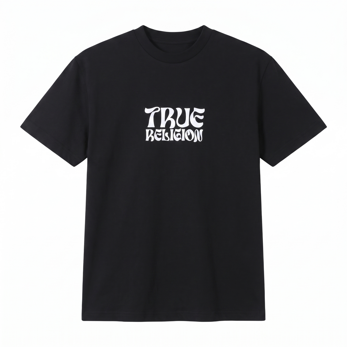 True Religion Buddha Logo Graphic Black T-Shirt