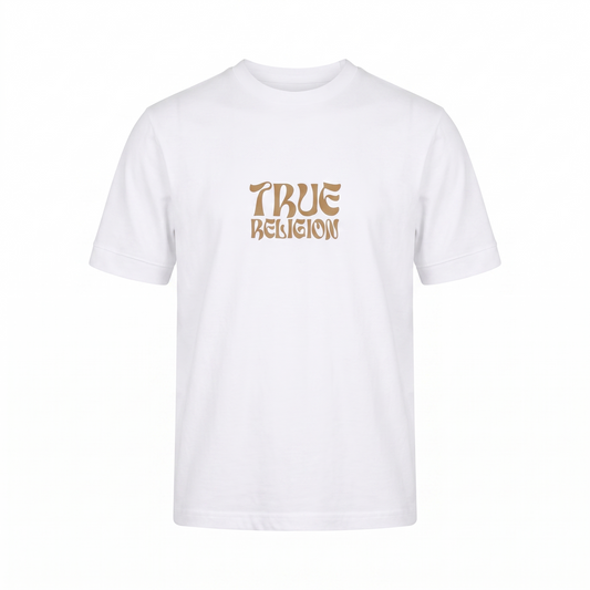 True Religion Buddha Graphic White T-Shirt