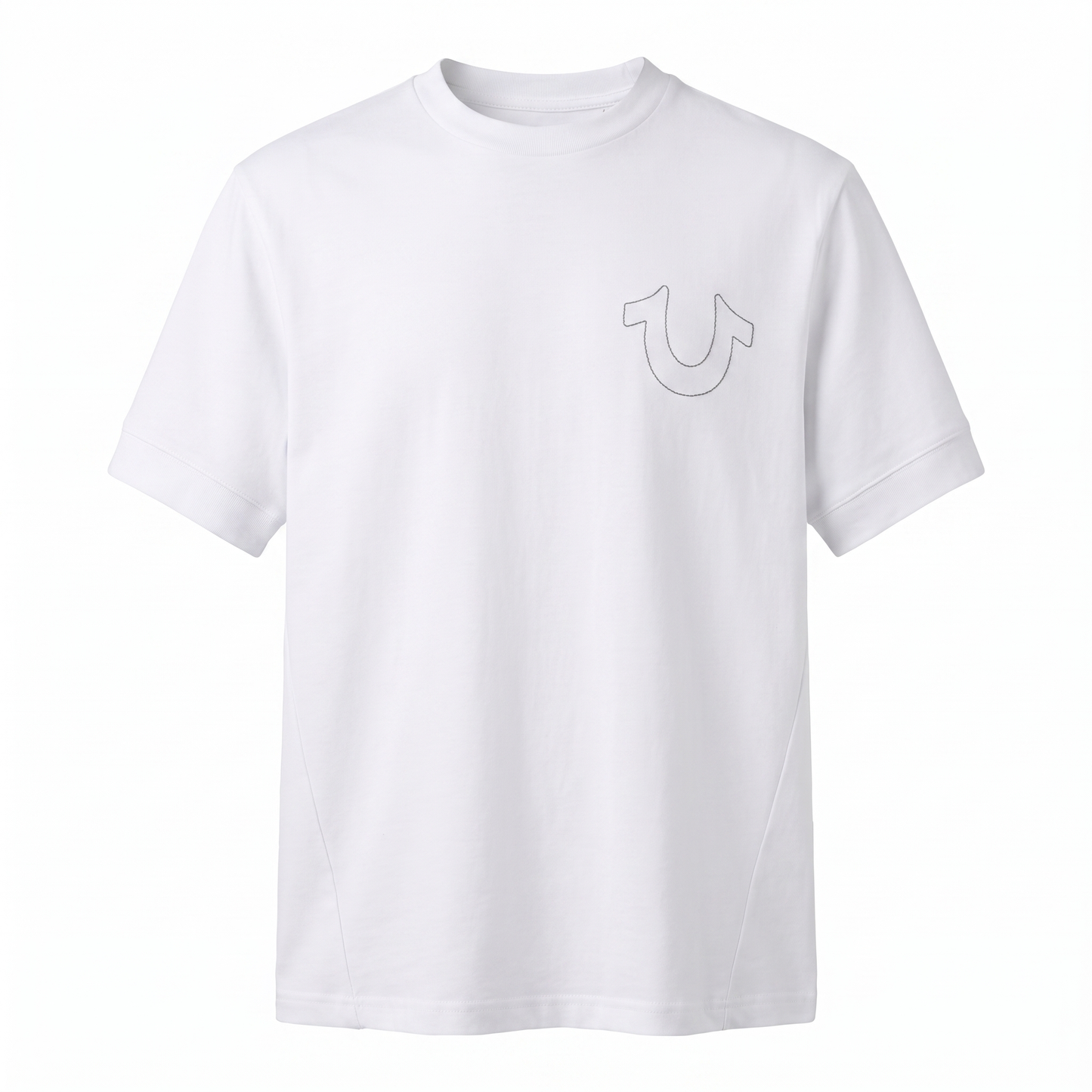 True Religion Outline Logo Graphic White T-Shirt