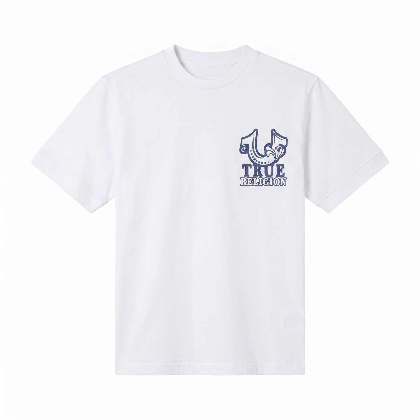 True Religion Regal Crest Graphic White T-Shirt