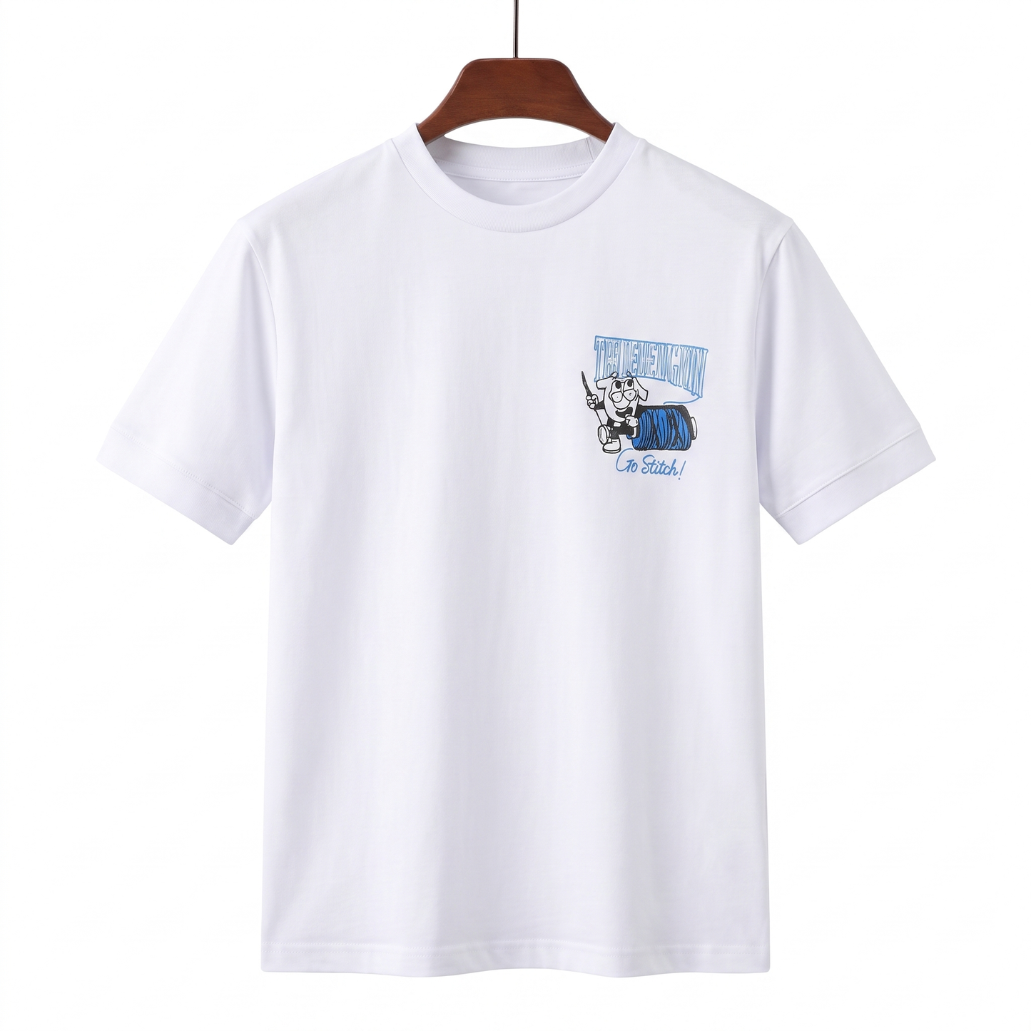 True Religion Go Stitch Graphic White T-Shirt
