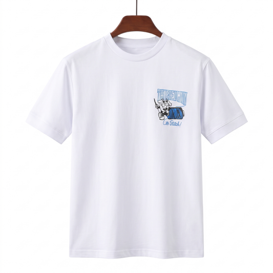 True Religion Go Stitch Graphic White T-Shirt