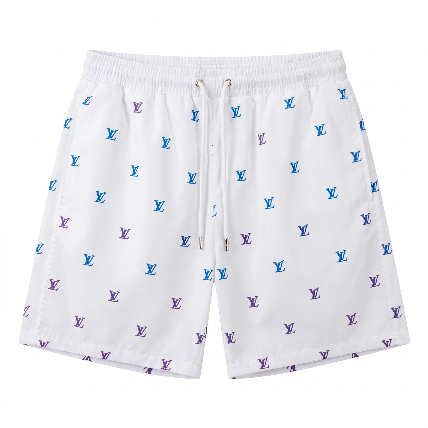 Louis Vuitton Monogram Print Swim Shorts - White