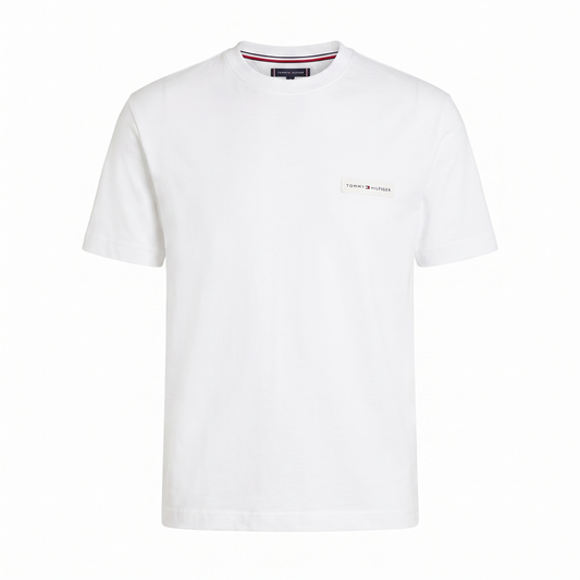 Tommy Hilfiger Logo Patch T-Shirt – White
