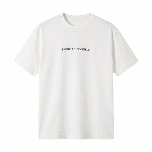 Brunello Cucinelli Logo T-Shirt – White