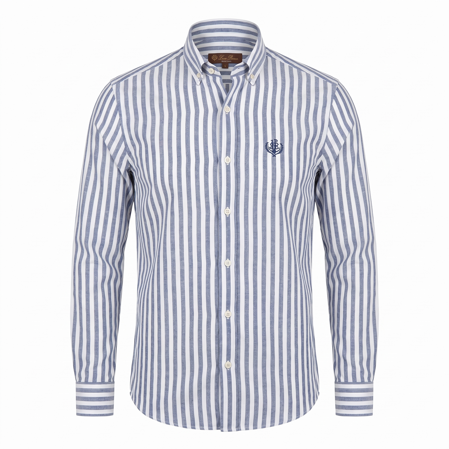 Loro Piana Elia Blue/White Stripe Shirt