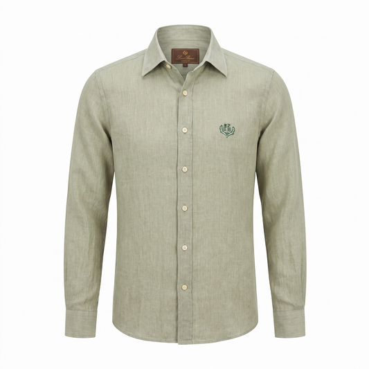 Loro Piana Sage Heritage Linen Shirt
