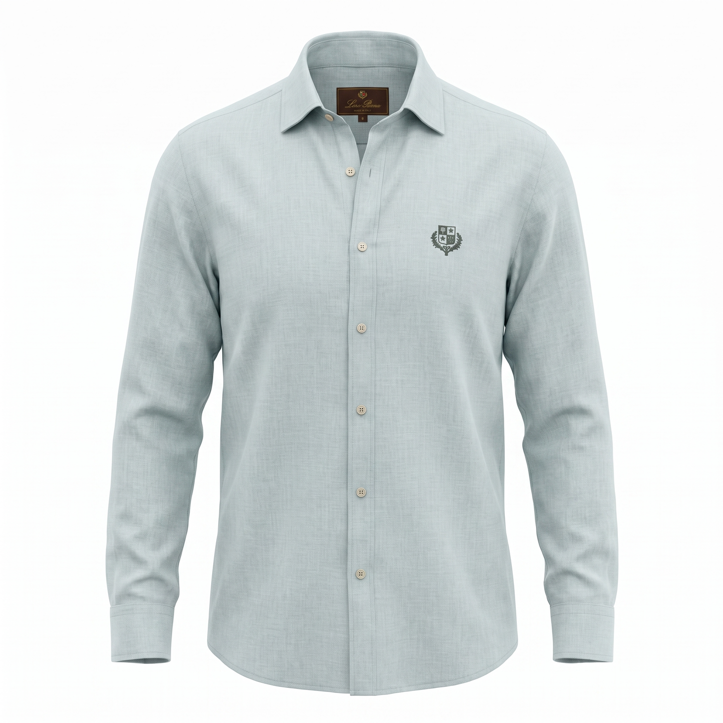 Loro Piana Light Blue Long-Sleeve Shirt