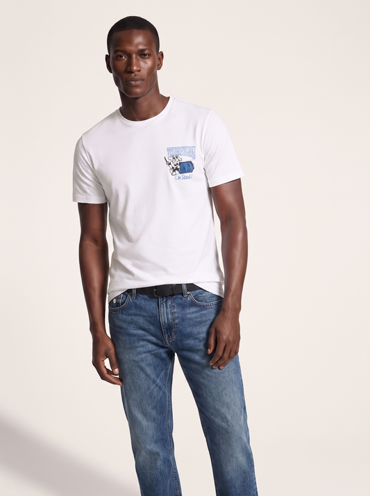 TRUE RELIGION — Go Stitch Graphic White T-Shirt