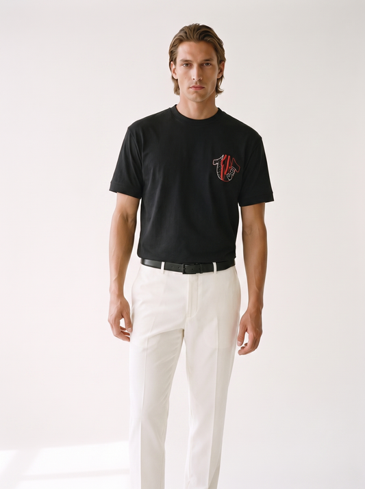 TRUE RELIGION — Horseshoe Evolution Graphic Black T-Shirt
