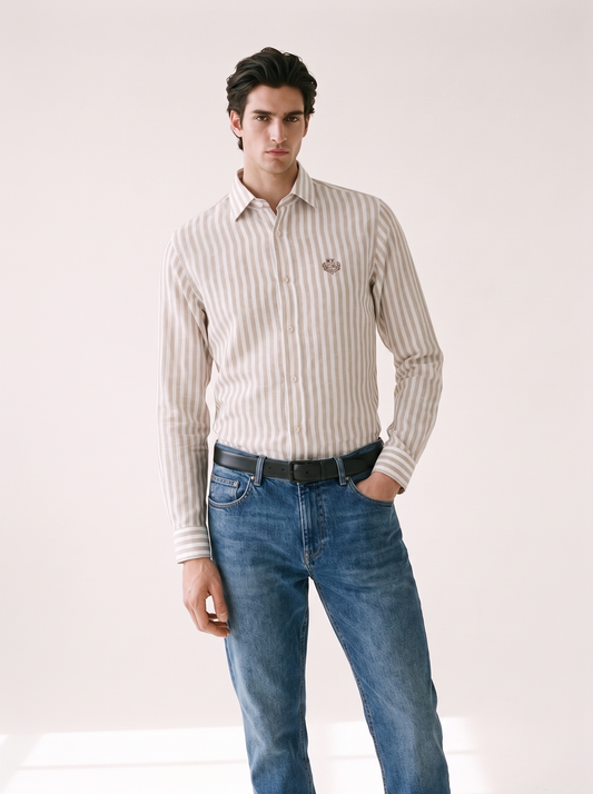 LORO PIANA — Sandstone Stripe Shirt