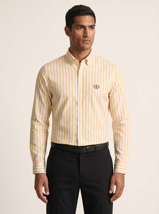 MODEL·LORO PIANA — Riviera Stripe Shirt
