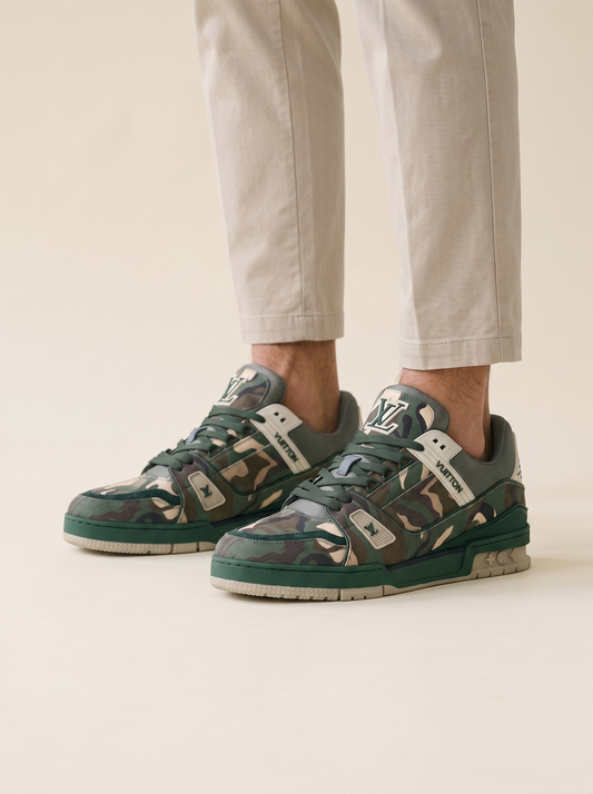 MODEL·BIANCO — Urban Camo Chunky Sneaker — Green Edition