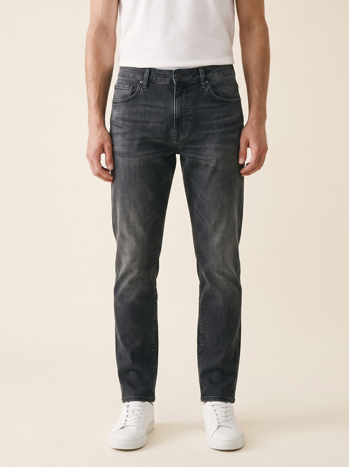MODEL·DSQUARED2 — CATTEN BROSS Skater Fit denim jeans Grey