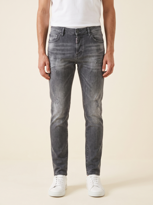 MODEL·DSQUARED2 — CATTEN BROSS Slim fit denim jeans Black
