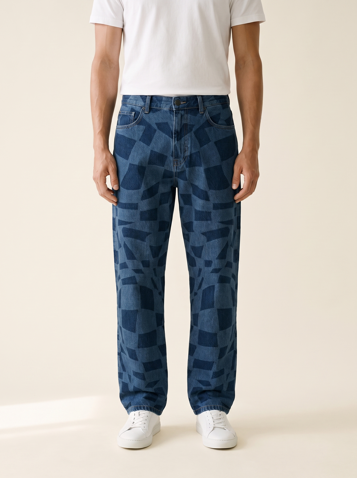MODEL·BIANCO — CAMP Oversized Patch-Wash Denim