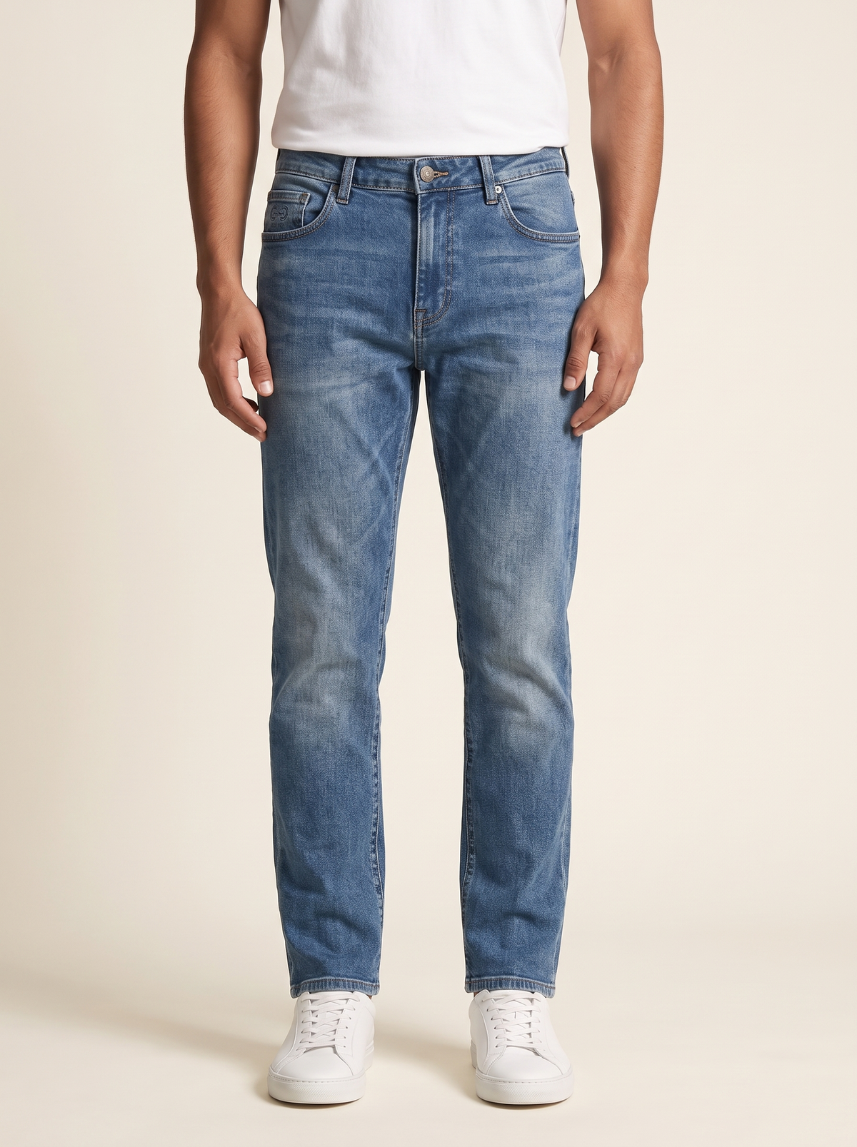 MODEL·GUCCI — Premium Blue Wash Jeans