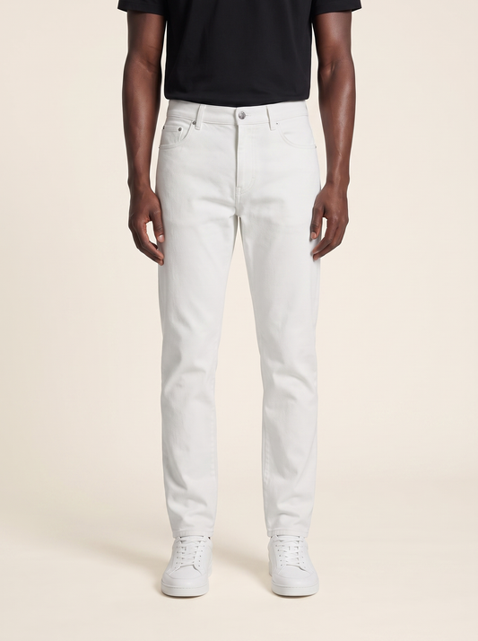 MODEL·LOUIS VUITTON — Signature Clean White Jeans