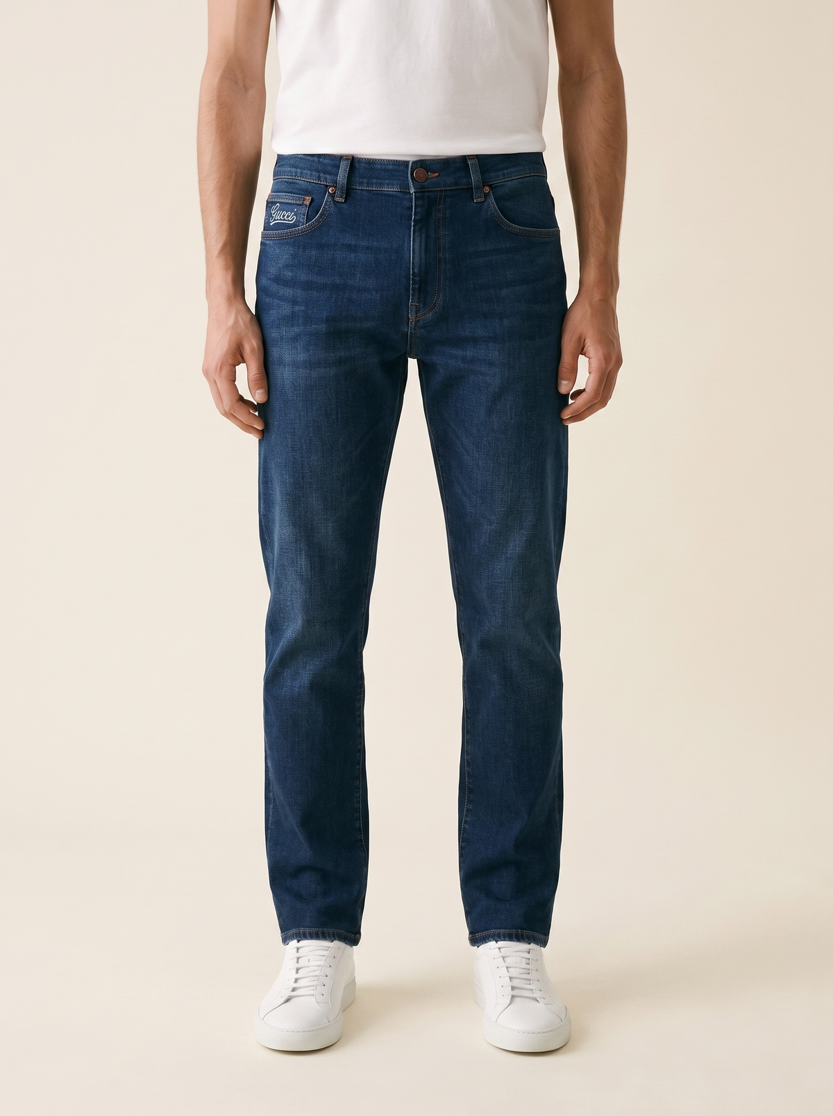 MODEL·GUCCI — Iconic Logo Pocket Denim