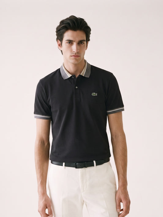 MODEL·LACOSTE — Classic Polo T-Shirt — Black Minimal Edition