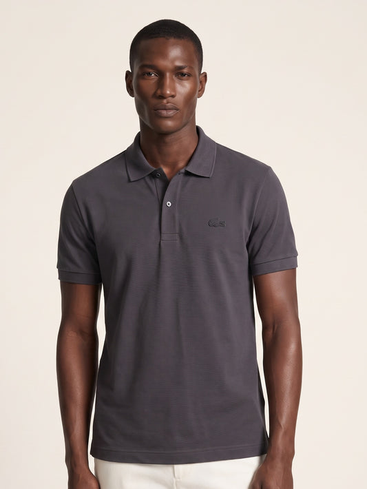 MODEL·LACOSTE — Classic Polo Shirt — Dark Grey