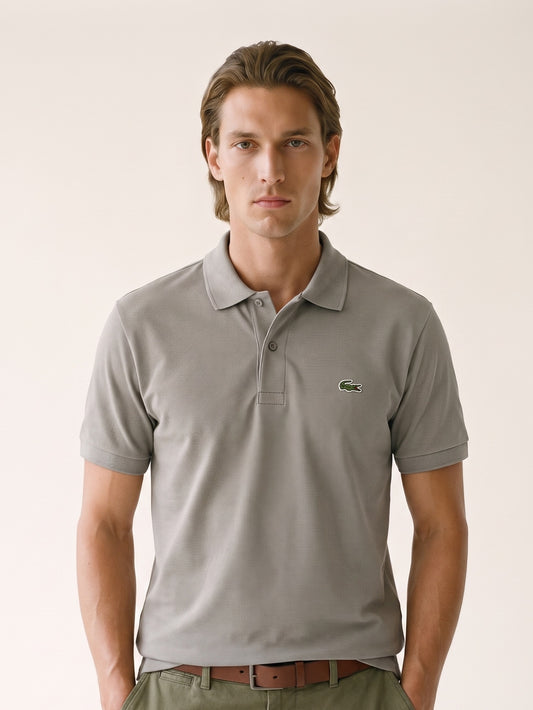 MODEL·LACOSTE — Classic Polo Shirt — Taupe Beige