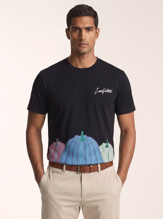 MODEL·LOUIS VUITTON — Printed Cotton T-Shirt
