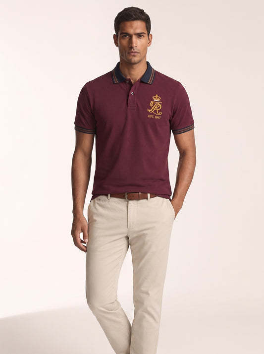 MODEL·POLO RALPH LAUREN — Crest Polo — Burgundy Gold