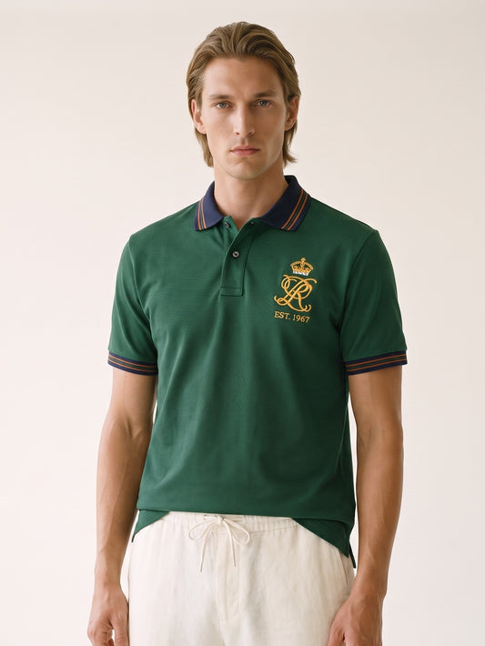 MODEL·POLO RALPH LAUREN — Crest Polo — Deep Green