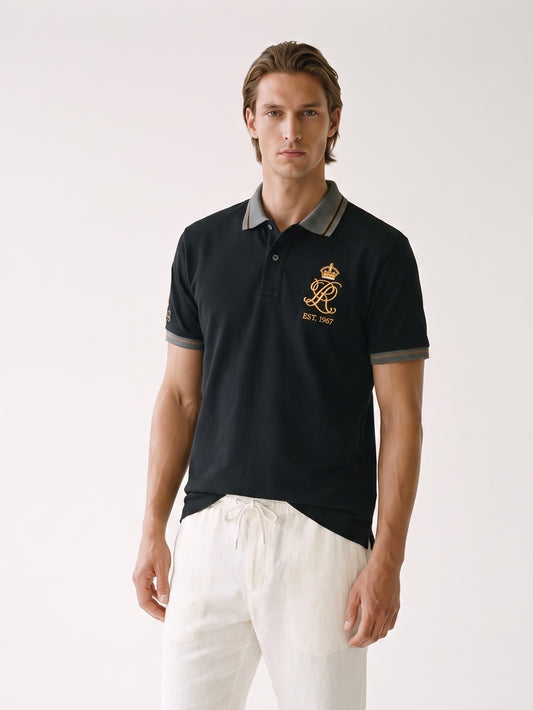 MODEL·POLO RALPH LAUREN — Royal Crest Polo — Navy black Edition